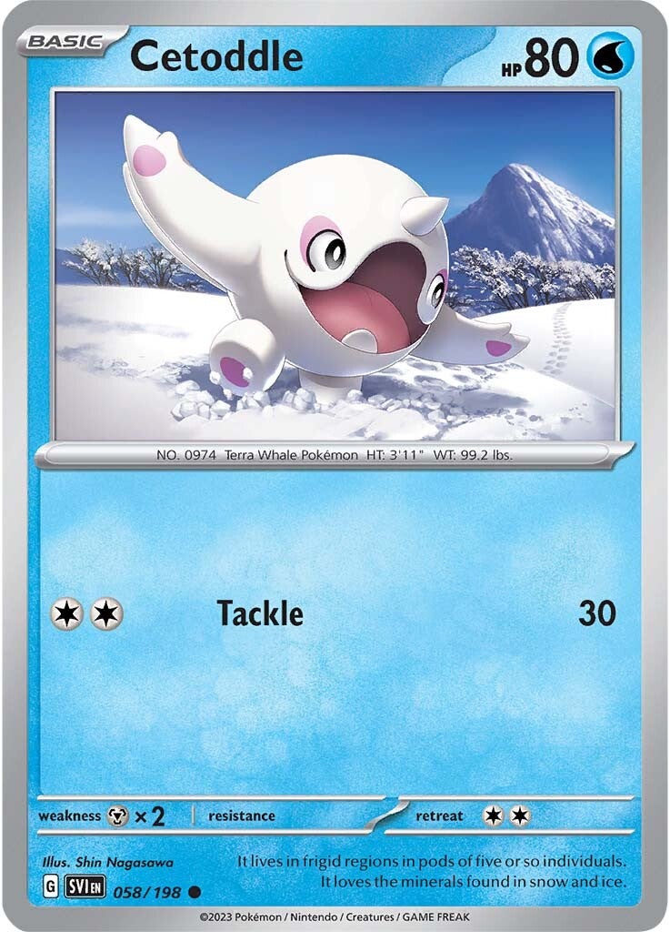 Cetoddle (058/198) [Scarlet & Violet: Base Set] | Jomio and Rueliete's Cards and Comics