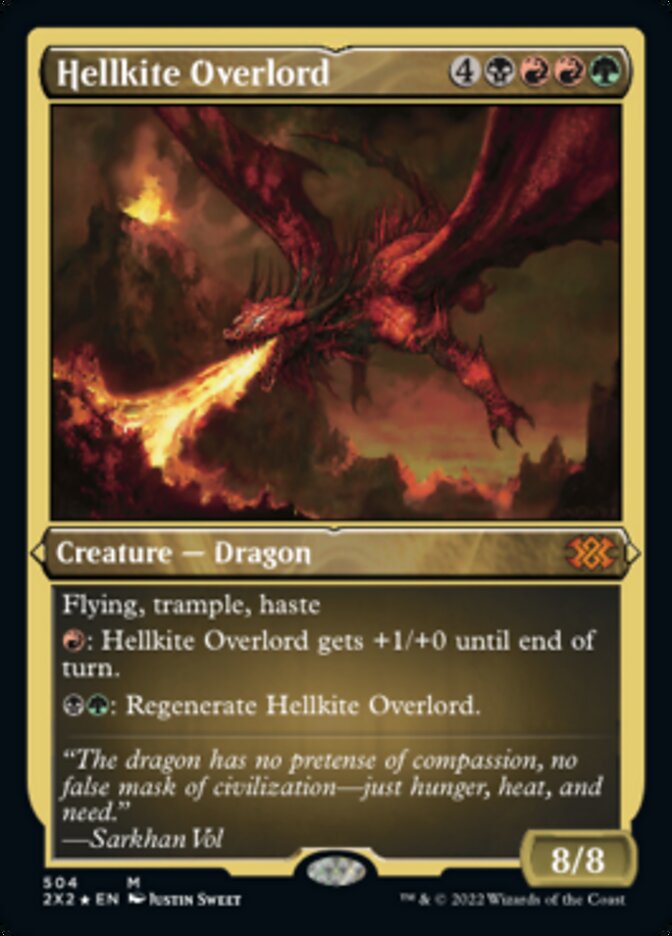 Hellkite Overlord (Foil Etched) [Double Masters 2022] | Jomio and Rueliete's Cards and Comics