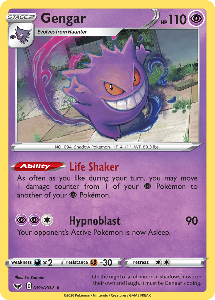 Gengar (085/202) [Sword & Shield: Base Set] | Jomio and Rueliete's Cards and Comics