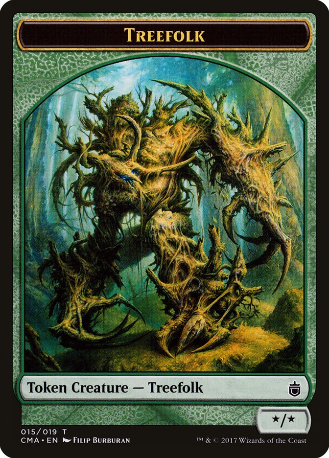 Treefolk Token [Commander Anthology Tokens] | Jomio and Rueliete's Cards and Comics