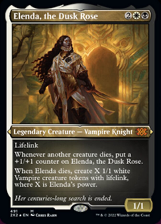 Elenda, the Dusk Rose (Foil Etched) [Double Masters 2022] | Jomio and Rueliete's Cards and Comics