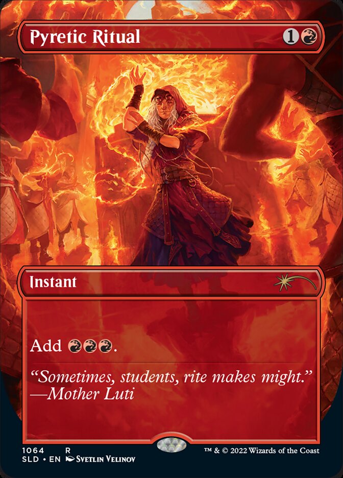 Pyretic Ritual (Borderless) [Secret Lair Drop Series] | Jomio and Rueliete's Cards and Comics