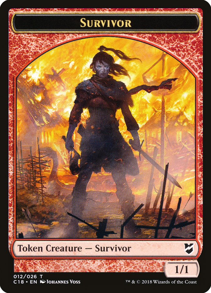 Survivor Token [Commander 2018 Tokens] | Jomio and Rueliete's Cards and Comics