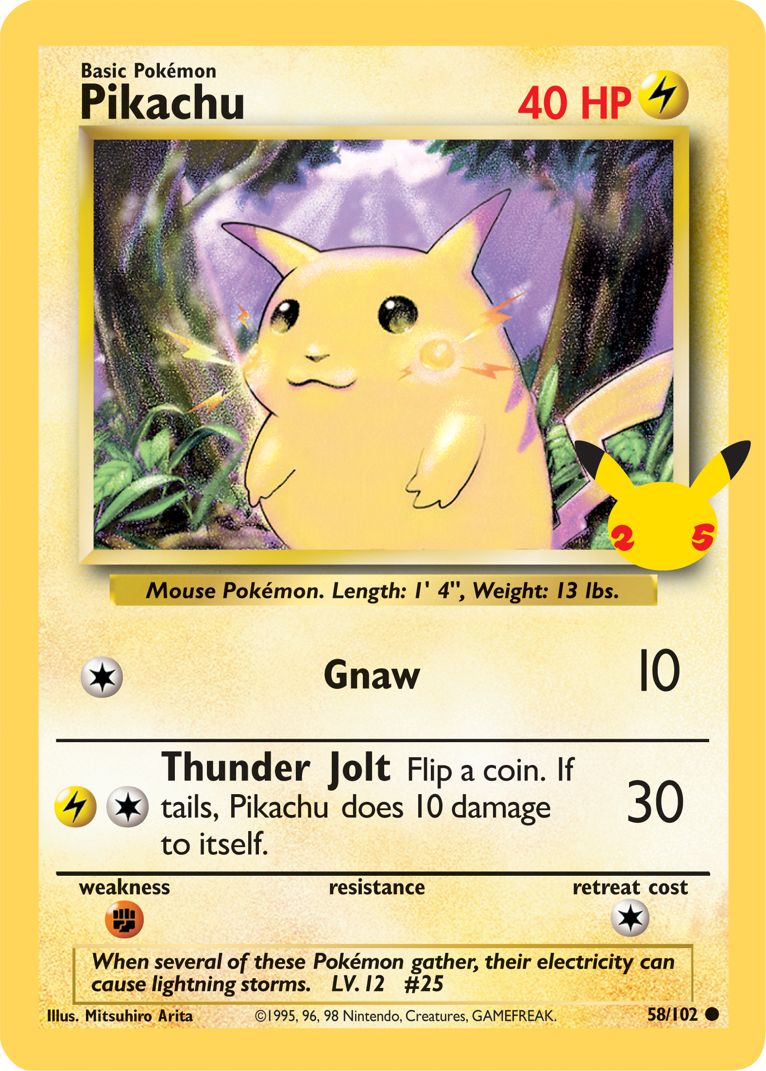 Pikachu (58/102) (Jumbo Card) [First Partner Pack] | Jomio and Rueliete's Cards and Comics