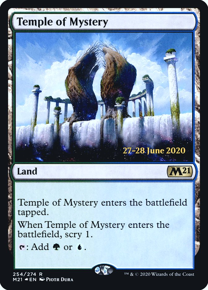 Temple of Mystery [Core Set 2021 Prerelease Promos] | Jomio and Rueliete's Cards and Comics