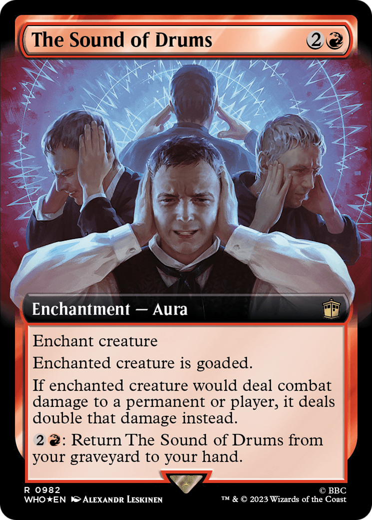 The Sound of Drums (Extended Art) (Surge Foil) [Doctor Who] | Jomio and Rueliete's Cards and Comics