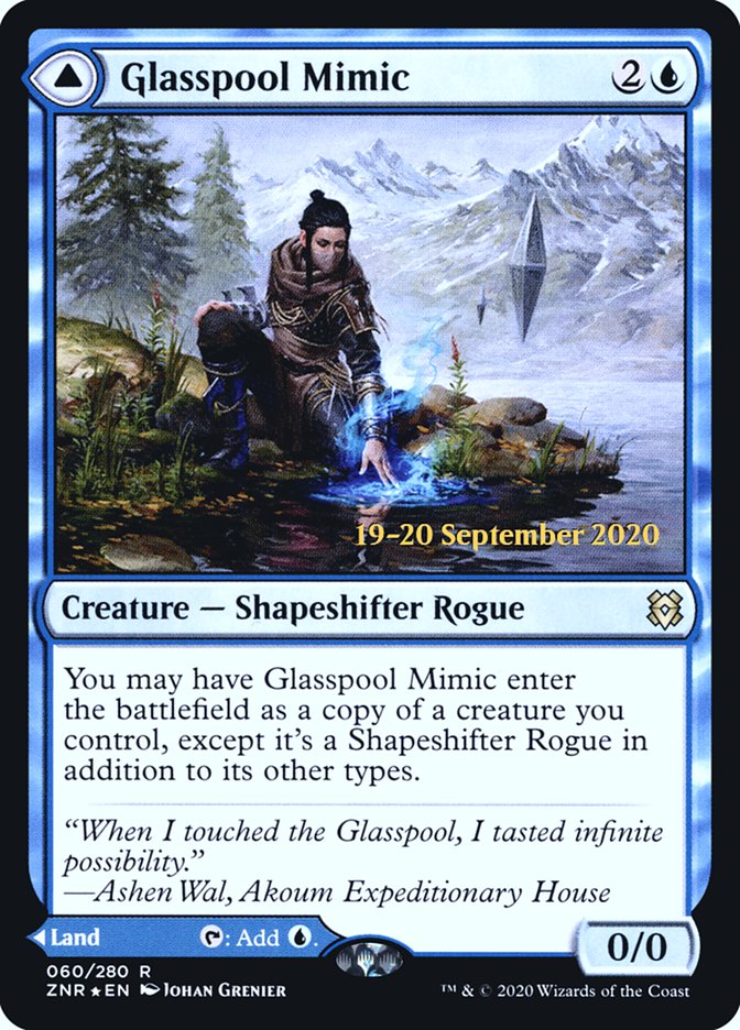 Glasspool Mimic // Glasspool Shore [Zendikar Rising Prerelease Promos] | Jomio and Rueliete's Cards and Comics