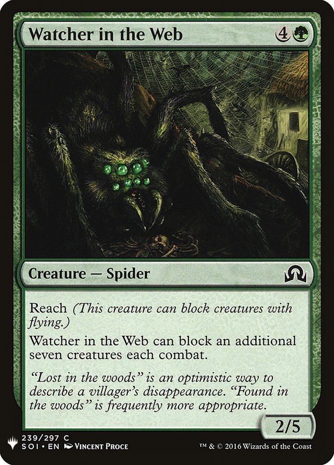 Watcher in the Web [Mystery Booster] | Jomio and Rueliete's Cards and Comics