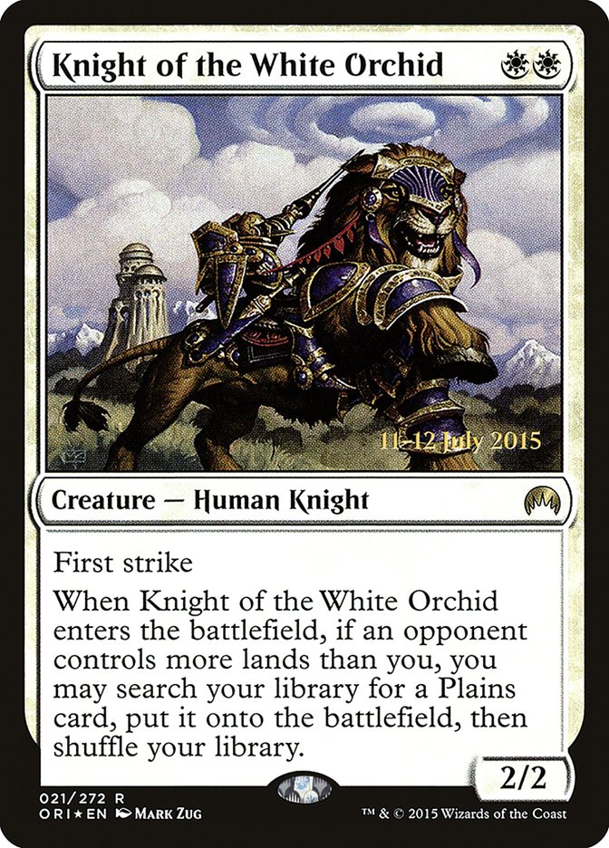 Knight of the White Orchid [Magic Origins Prerelease Promos] | Jomio and Rueliete's Cards and Comics