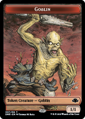 Goblin // Elemental Double-Sided Token [Dominaria Remastered Tokens] | Jomio and Rueliete's Cards and Comics