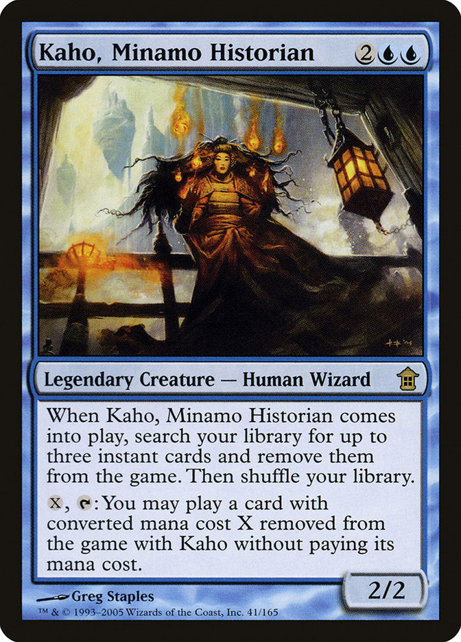 Kaho, Minamo Historian [Saviors of Kamigawa] | Jomio and Rueliete's Cards and Comics