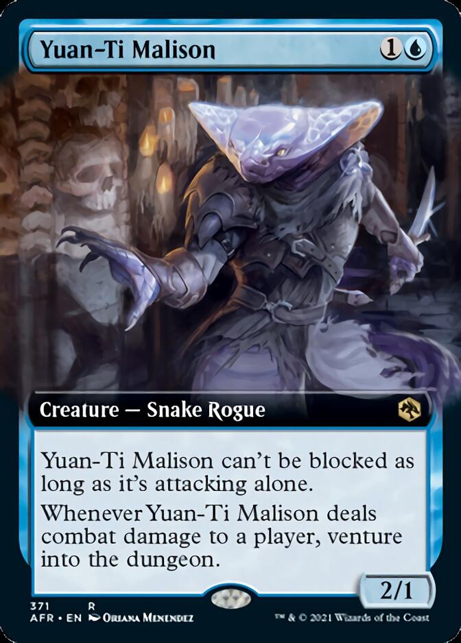 Yuan-Ti Malison (Extended Art) [Dungeons & Dragons: Adventures in the Forgotten Realms] | Jomio and Rueliete's Cards and Comics