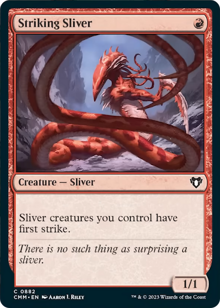 Striking Sliver [Commander Masters] | Jomio and Rueliete's Cards and Comics