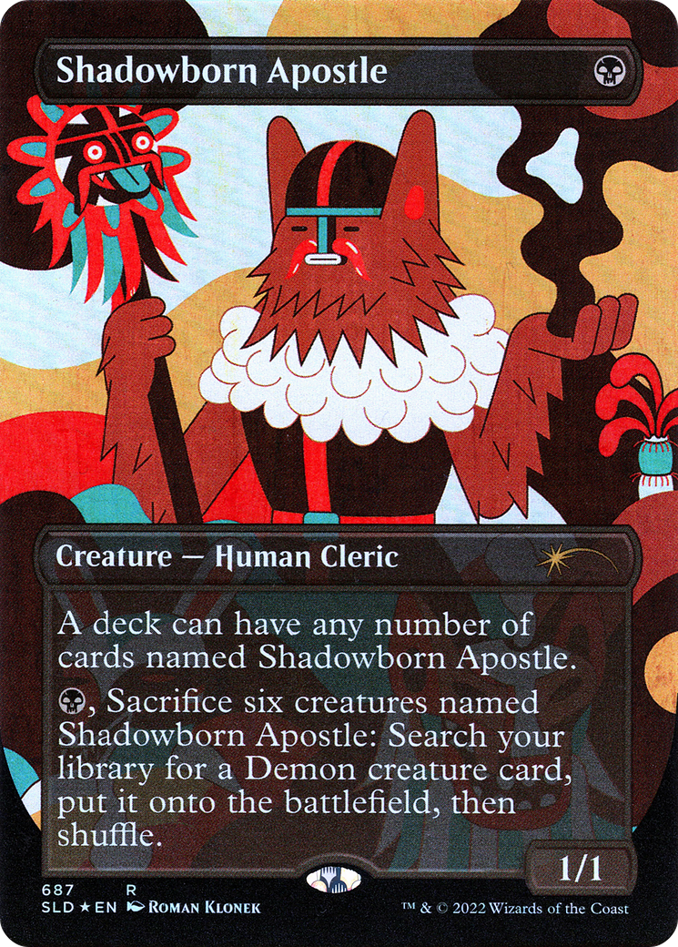 Shadowborn Apostle (687) (Borderless) [Secret Lair Drop Promos] | Jomio and Rueliete's Cards and Comics