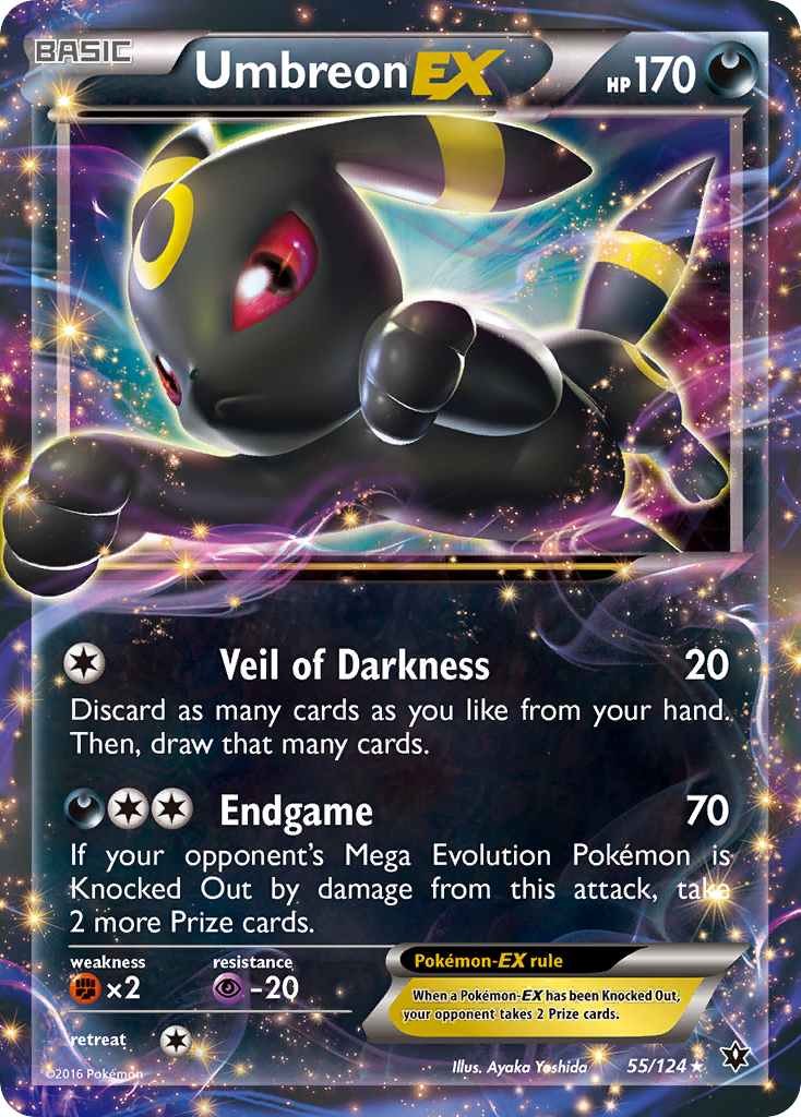 Umbreon EX (55/124) [XY: Fates Collide] | Jomio and Rueliete's Cards and Comics