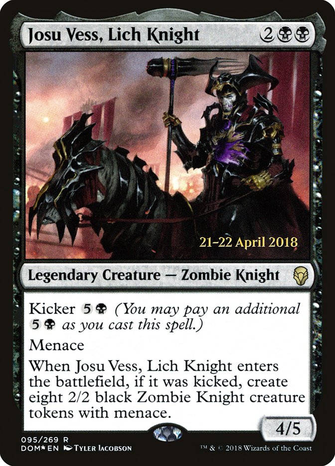 Josu Vess, Lich Knight [Dominaria Prerelease Promos] | Jomio and Rueliete's Cards and Comics