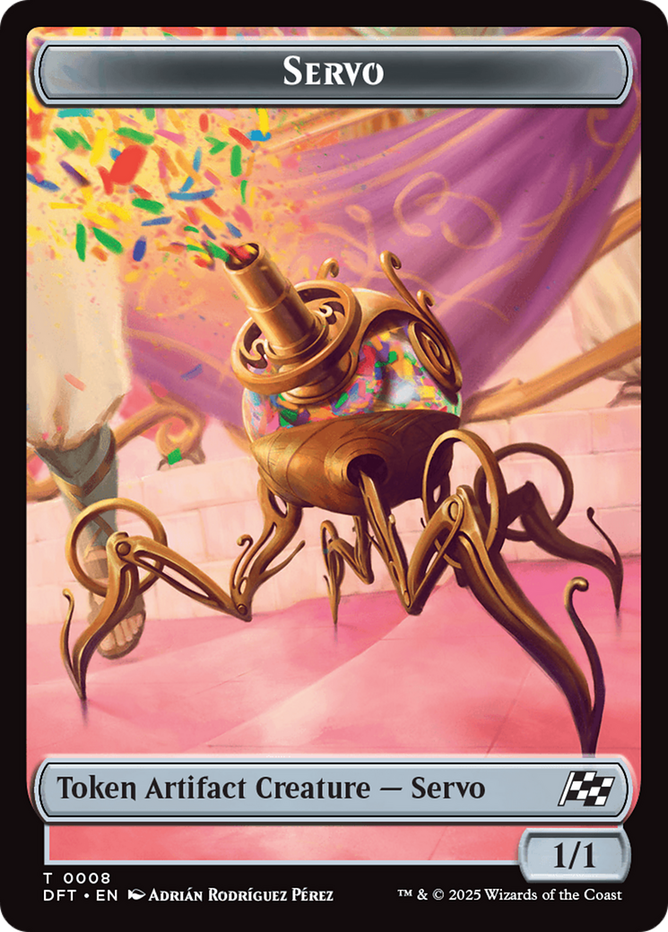 Beast (0010) // Servo Double-Sided Token [Aetherdrift Commander Tokens] | Jomio and Rueliete's Cards and Comics
