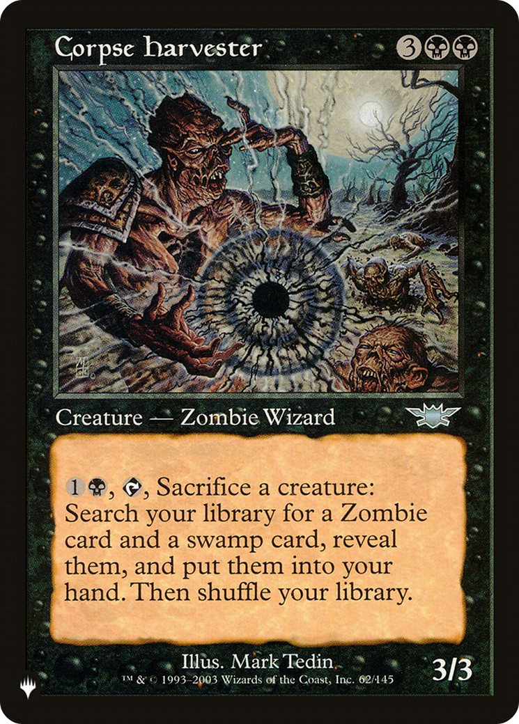 Corpse Harvester [The List] | Jomio and Rueliete's Cards and Comics