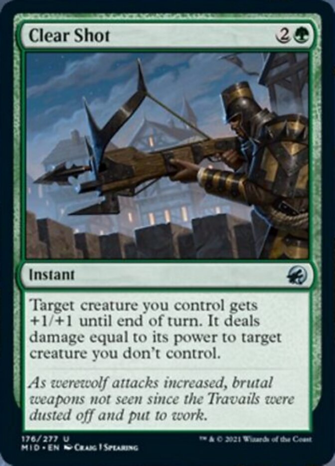 Clear Shot [Innistrad: Midnight Hunt] | Jomio and Rueliete's Cards and Comics
