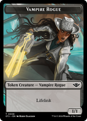 Mercenary // Human Rogue Double-Sided Token [Outlaws of Thunder Junction Tokens] | Jomio and Rueliete's Cards and Comics