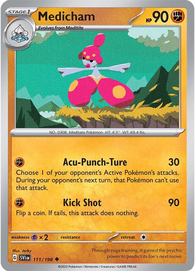 Medicham (111/198) [Scarlet & Violet: Base Set] | Jomio and Rueliete's Cards and Comics