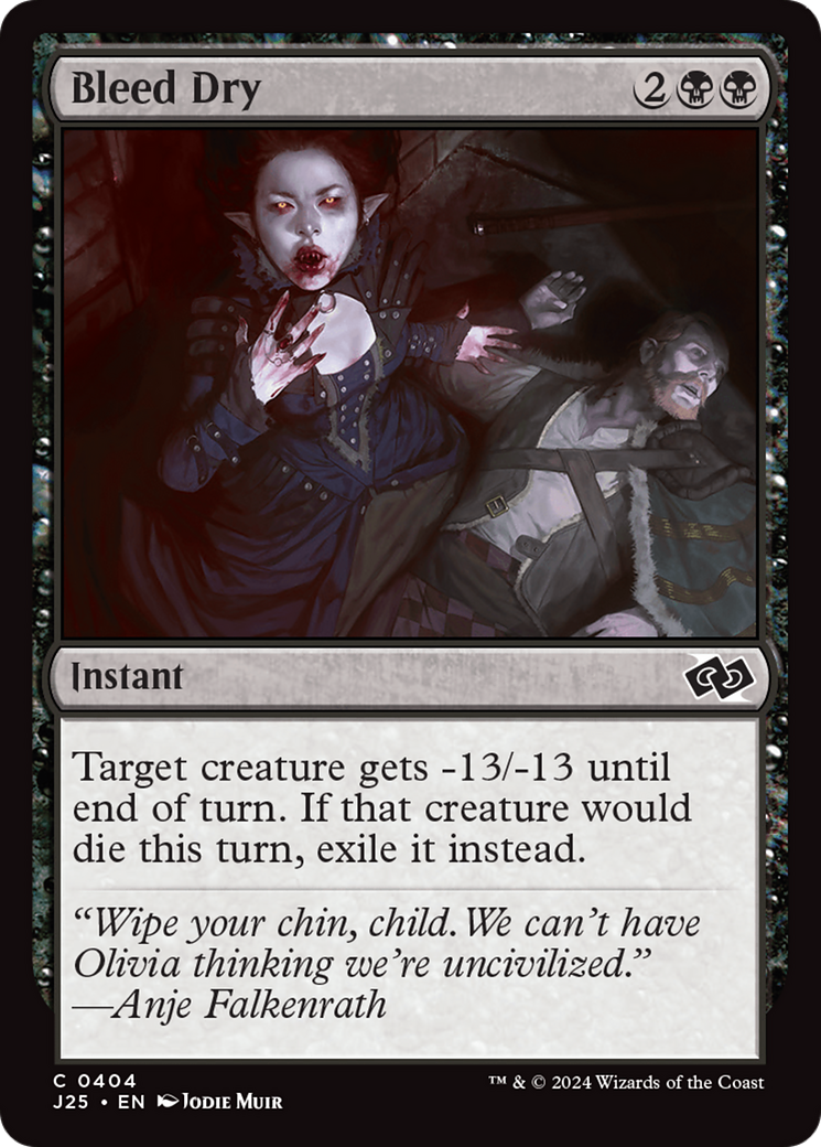 Bleed Dry [Foundations Jumpstart] | Jomio and Rueliete's Cards and Comics