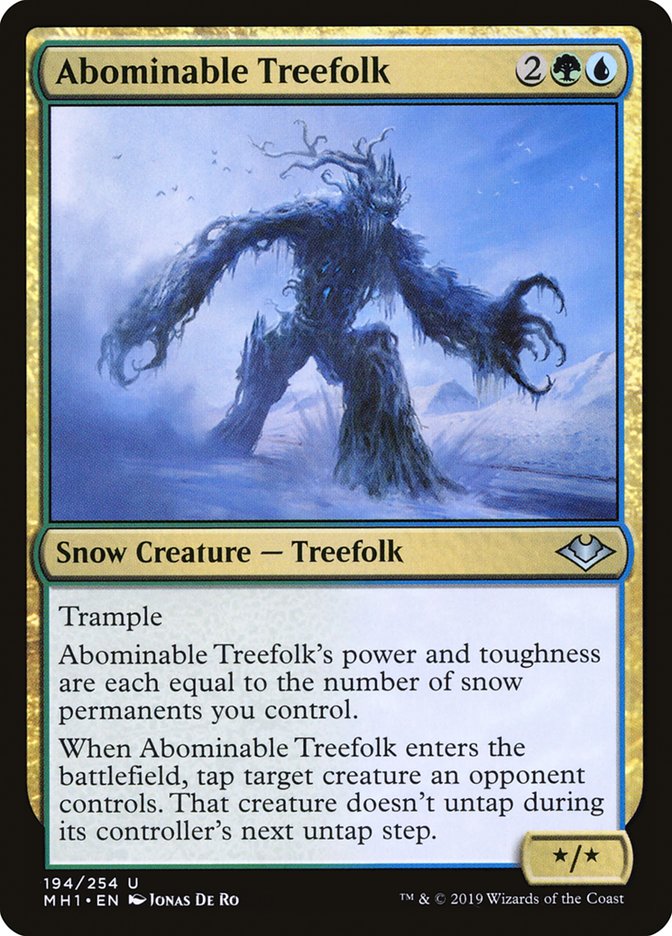 Abominable Treefolk [Modern Horizons] | Jomio and Rueliete's Cards and Comics