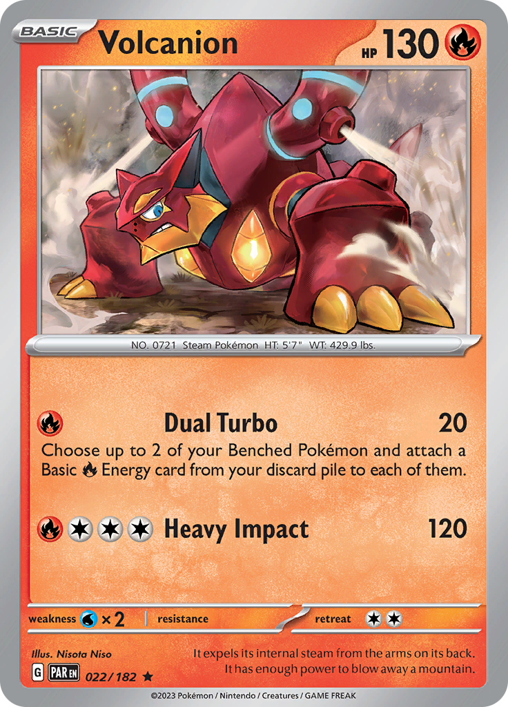 Volcanion (022/182) [Scarlet & Violet: Paradox Rift] | Jomio and Rueliete's Cards and Comics