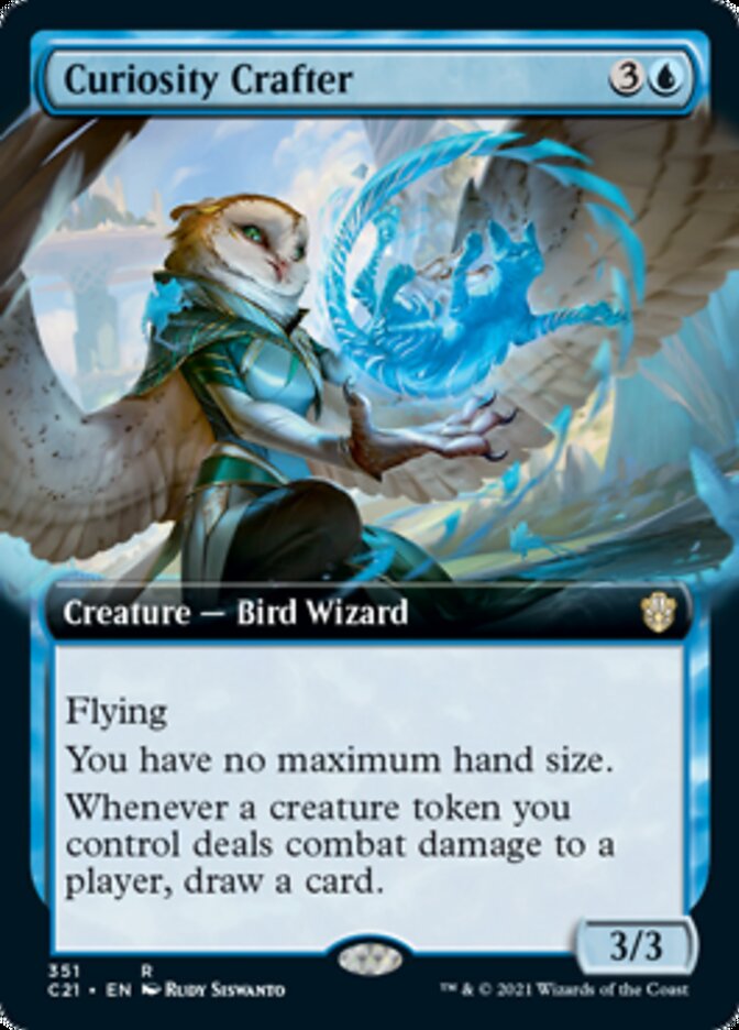 Curiosity Crafter (Extended Art) [Commander 2021] | Jomio and Rueliete's Cards and Comics