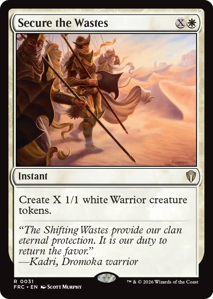 Secure the Wastes [Reality Fracture Commander] | Jomio and Rueliete's Cards and Comics