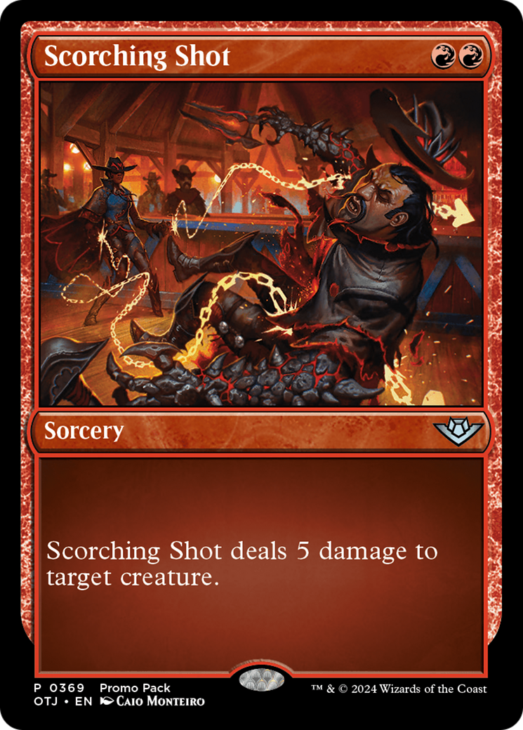 Scorching Shot (Promo Pack) [Outlaws of Thunder Junction Promos] | Jomio and Rueliete's Cards and Comics