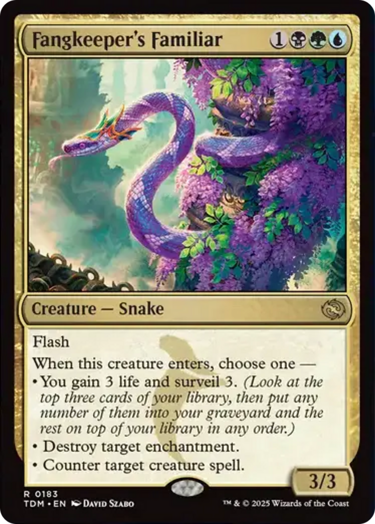 Fangkeeper's Familiar [Tarkir: Dragonstorm] | Jomio and Rueliete's Cards and Comics