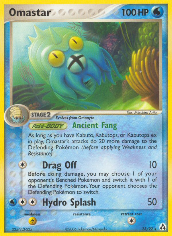 Omastar (23/92) [EX: Legend Maker] | Jomio and Rueliete's Cards and Comics