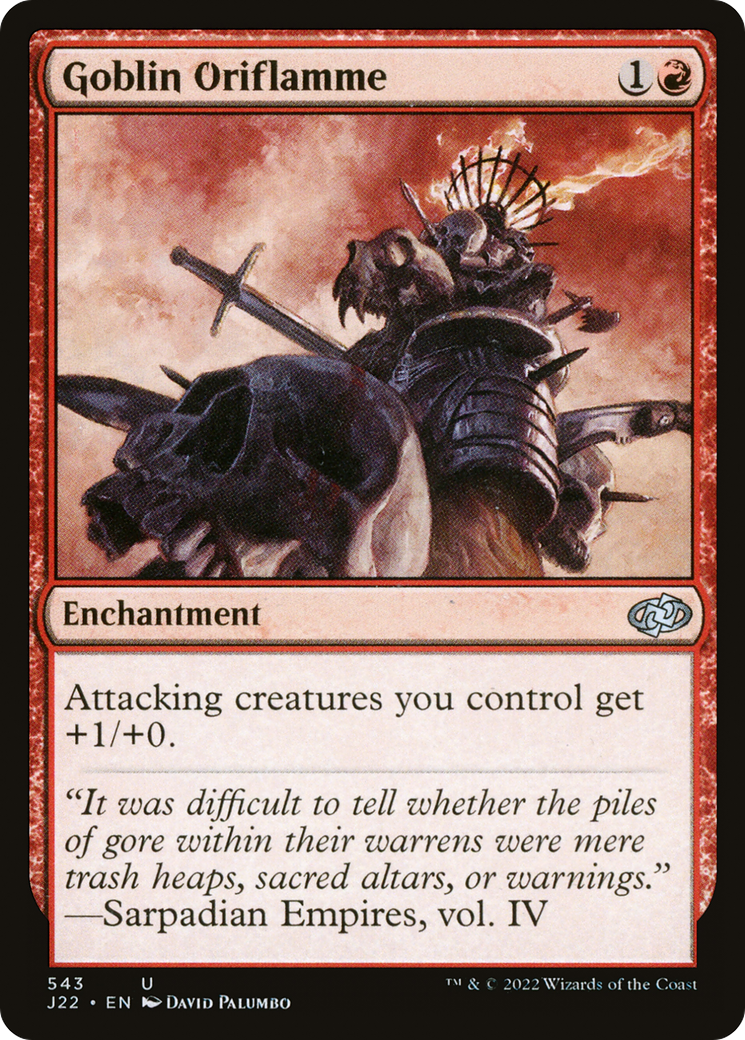 Goblin Oriflamme [Jumpstart 2022] | Jomio and Rueliete's Cards and Comics