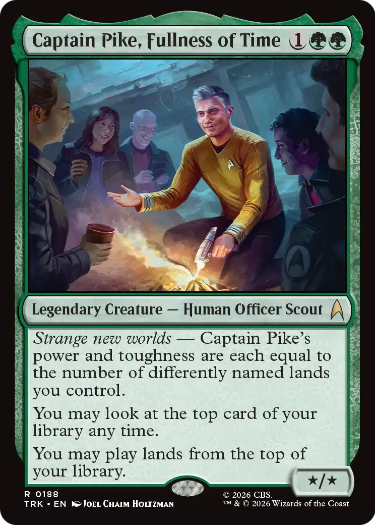 Captain Pike, Fullness of Time [Star Trek] | Jomio and Rueliete's Cards and Comics