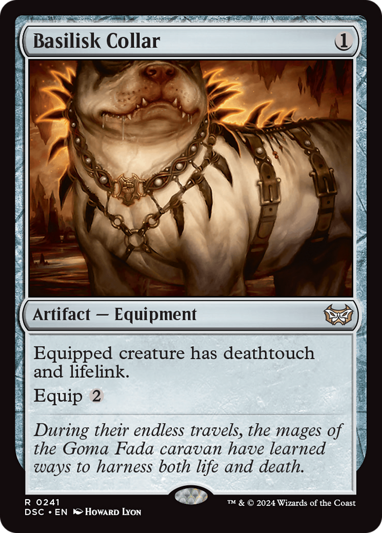 Basilisk Collar [Duskmourn: House of Horror Commander] | Jomio and Rueliete's Cards and Comics