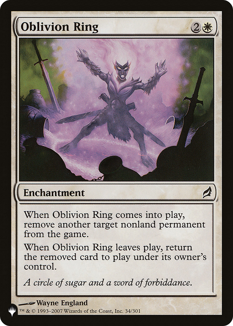 Oblivion Ring [The List] | Jomio and Rueliete's Cards and Comics