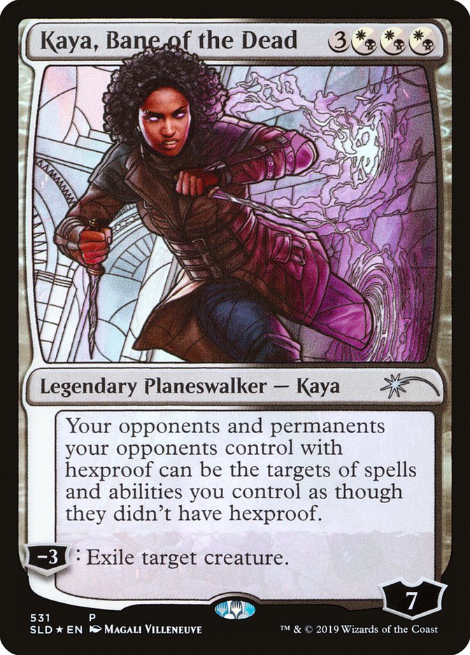 Kaya, Bane of the Dead (Stained Glass) [Secret Lair Drop Promos] | Jomio and Rueliete's Cards and Comics