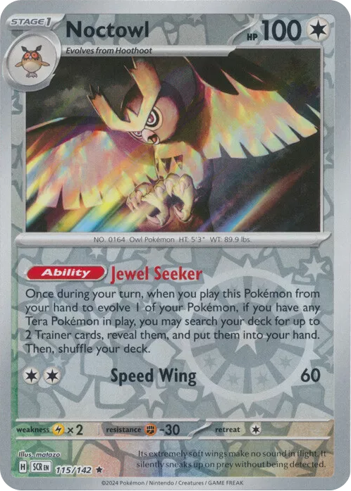 Noctowl (115/142) [Scarlet & Violet: Stellar Crown] | Jomio and Rueliete's Cards and Comics