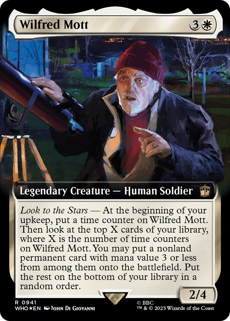 Wilfred Mott (Extended Art) (Surge Foil) [Doctor Who] | Jomio and Rueliete's Cards and Comics