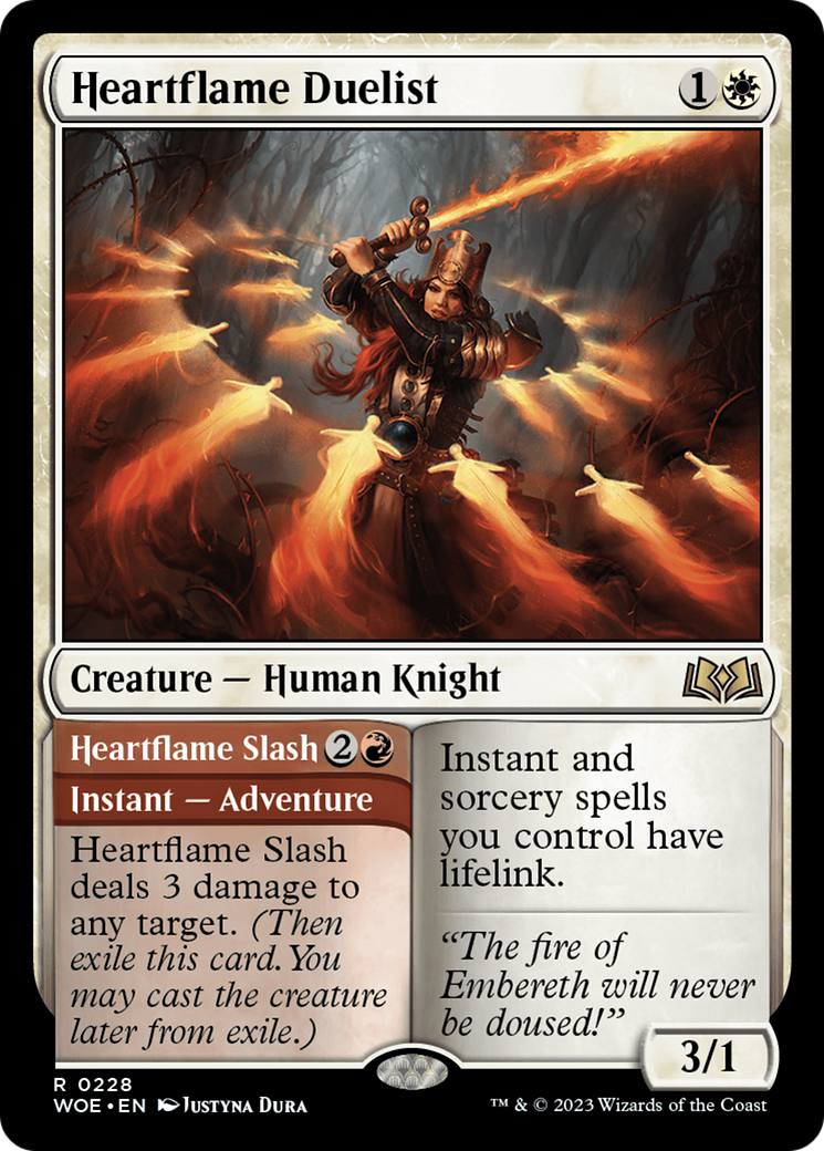 Heartflame Duelist // Heartflame Slash [Wilds of Eldraine] | Jomio and Rueliete's Cards and Comics