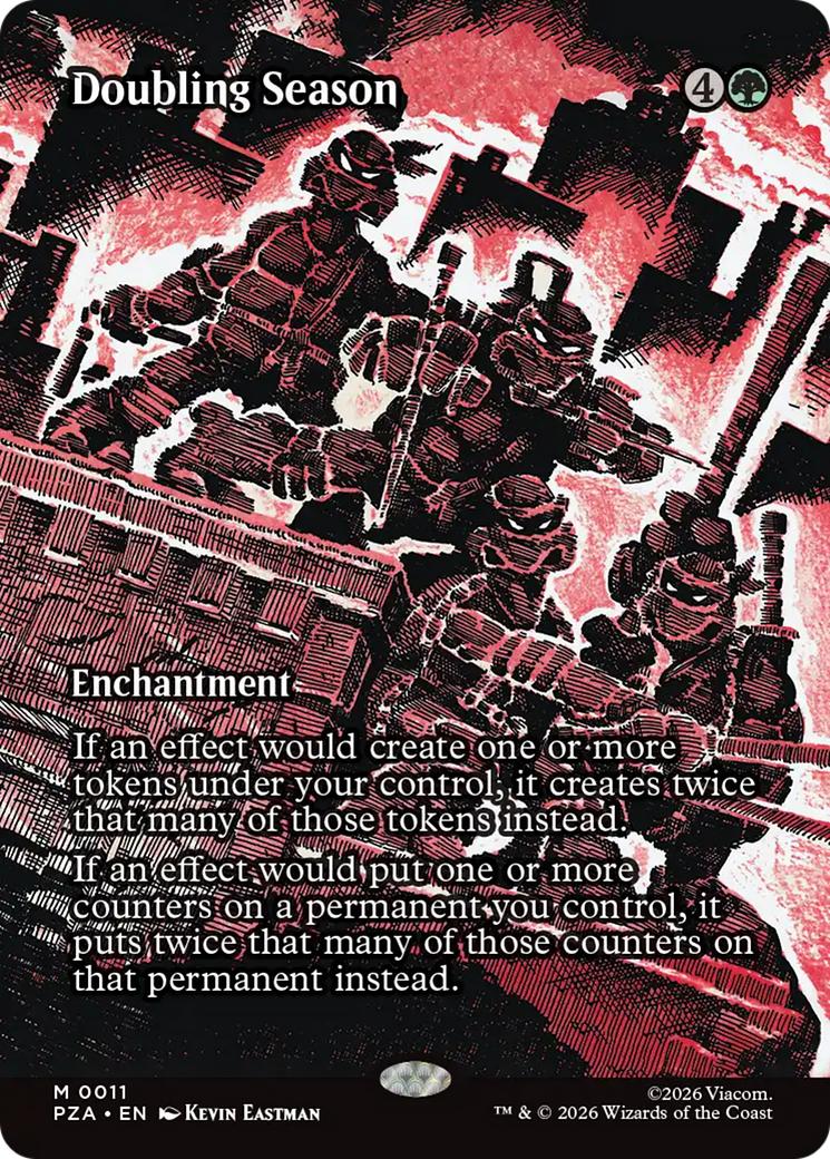Doubling Season (Borderless) [Teenage Mutant Ninja Turtles Eternal-Legal] | Jomio and Rueliete's Cards and Comics