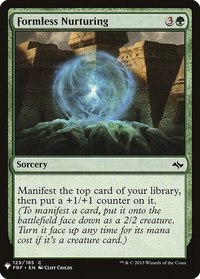Formless Nurturing [Mystery Booster] | Jomio and Rueliete's Cards and Comics