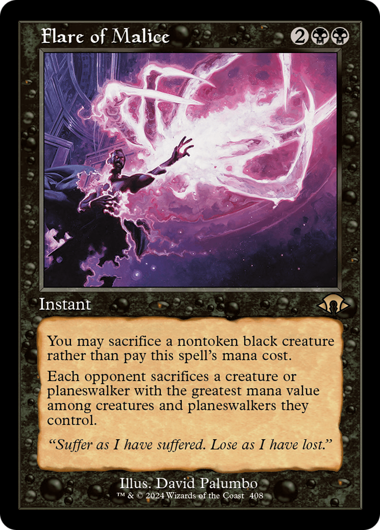 Flare of Malice (Retro) [Modern Horizons 3] | Jomio and Rueliete's Cards and Comics