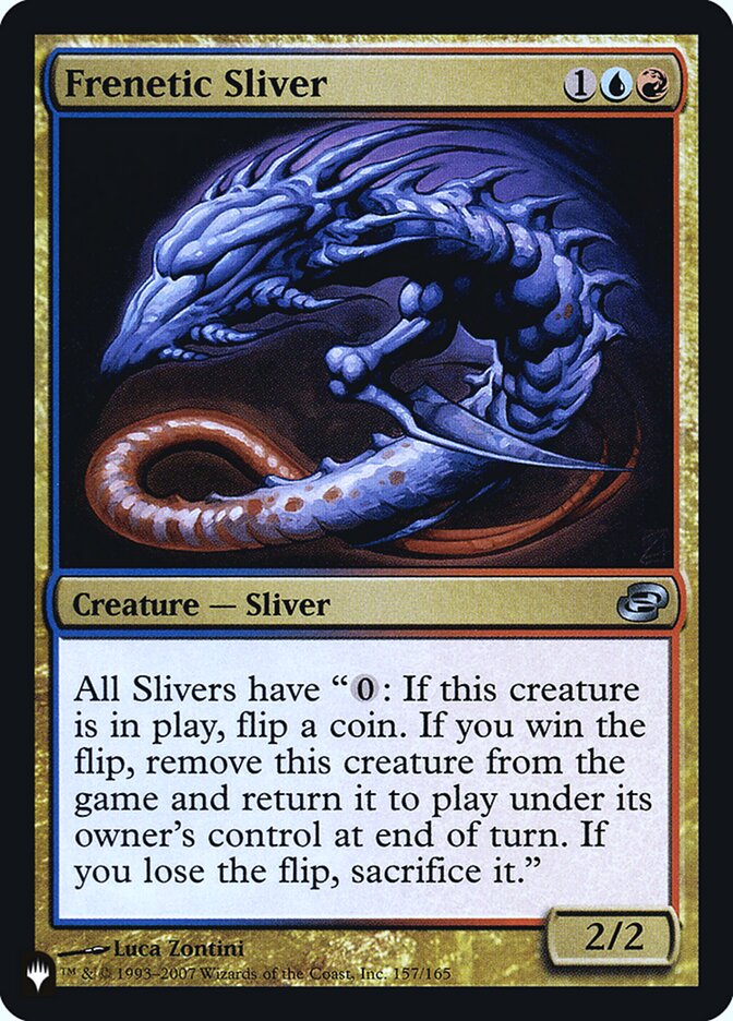 Frenetic Sliver [Secret Lair: Heads I Win, Tails You Lose] | Jomio and Rueliete's Cards and Comics