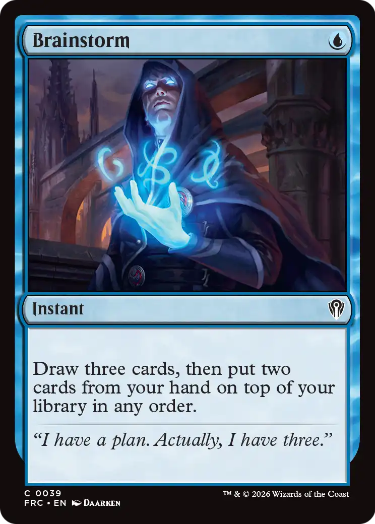 Brainstorm [Reality Fracture Commander] | Jomio and Rueliete's Cards and Comics