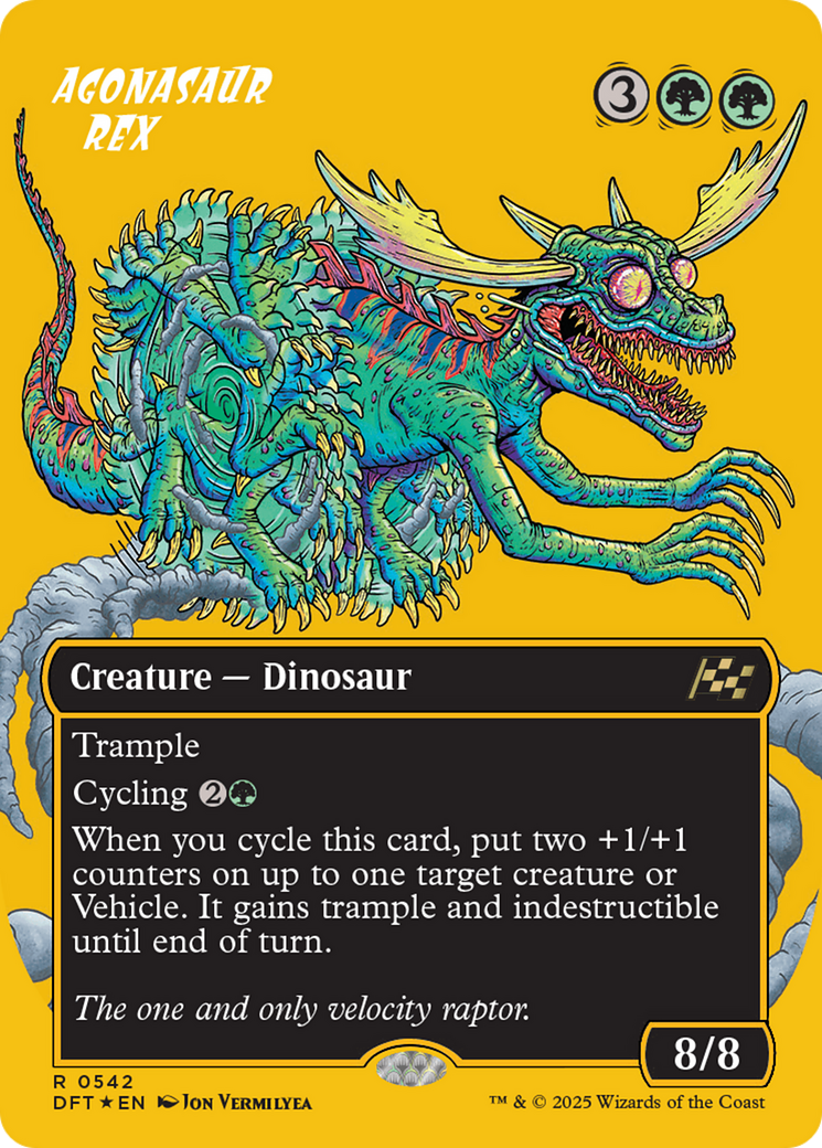Agonasaur Rex (Borderless) (First-Place Foil) [Aetherdrift] | Jomio and Rueliete's Cards and Comics