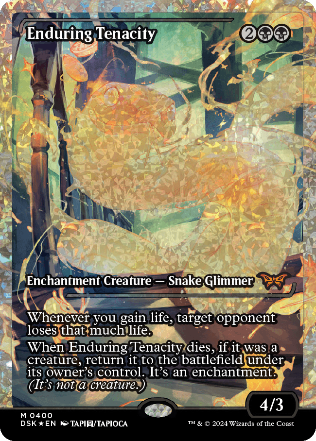 Enduring Tenacity (Japan Showcase Fracture Foil) [Duskmourn: House of Horror] | Jomio and Rueliete's Cards and Comics