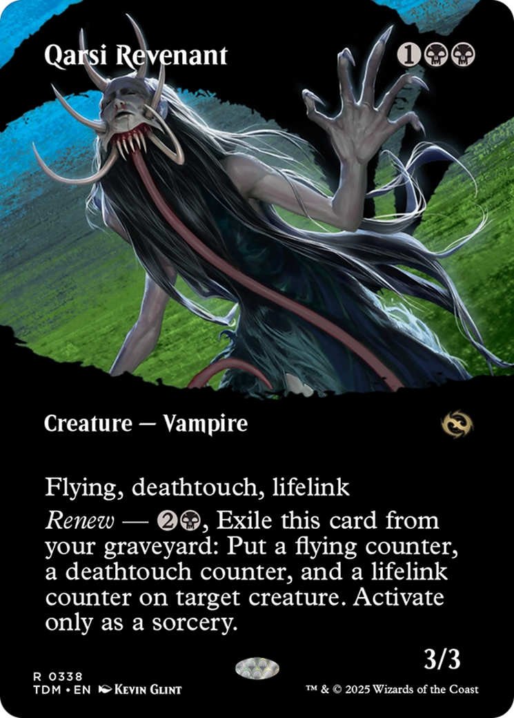 Qarsi Revenant (Borderless) [Tarkir: Dragonstorm] | Jomio and Rueliete's Cards and Comics