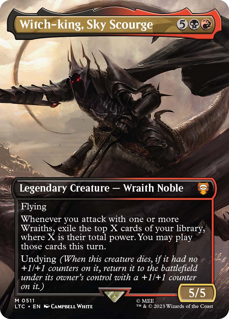 Witch-king, Sky Scourge (Borderless) [The Lord of the Rings: Tales of Middle-Earth Commander] | Jomio and Rueliete's Cards and Comics